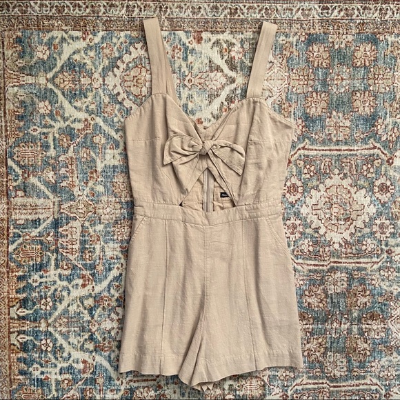 Tan Abercrombie & Fitch Romper - Picture 1 of 5